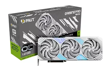 Palit Karta graficzna GeForce RTX 4070 Ti GamingPro OC 12G GDDR6X 192bit biała