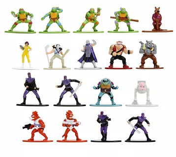 JADA TOYS Figurki metalowe Turtles Wojownicze Żółwie Ninja 18-pak