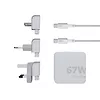 Xtorm Adapter podróżny GaN Ultra 67W wtyczki EU,US,UK + kabel USB-C PD