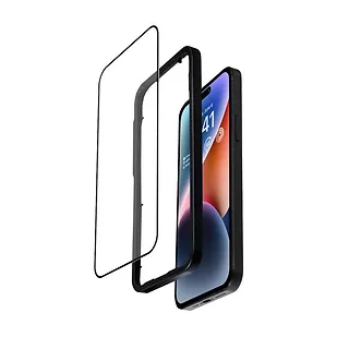 CRONG Szkło ochronne Anti-Bacterial 3D Armour Glass iPhone 14 Pro z ramką instalacyjną