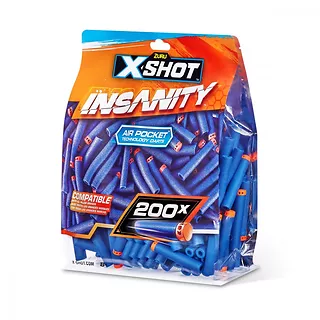 ZURU X-Shot Strzałki Insanity 200 sztuk foliopak