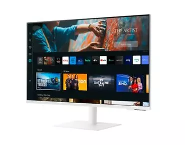 Samsung Monitor 27 cali LS27CM703UUXD VA 3840x2160 UHD 16:9 1xHDMI 2x USB 2.0 1xUSB-C (65W) WiFi/BT 4ms(GTG) głośniki płaski biały SMART 2 lata d2d