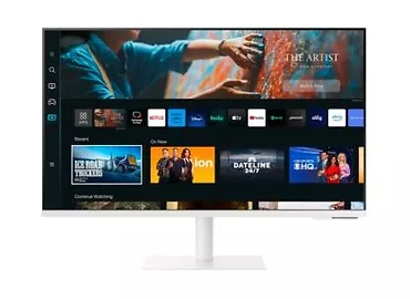 Samsung Monitor 27 cali LS27CM703UUXD VA 3840x2160 UHD 16:9 1xHDMI 2x USB 2.0 1xUSB-C (65W) WiFi/BT 4ms(GTG) głośniki płaski biały SMART 2 lata d2d