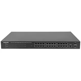 Przełącznik  Intellinet Gigabit 24x 10/100/1000 RJ45 POE+ 2x SFP MANAGED