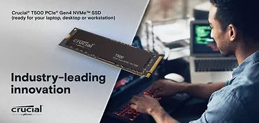 Crucial Dysk T500 500GB M.2 NVMe2280 PCIe 4.0  7200/5700