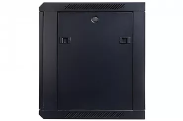 Digitus Szafa sieciowa wisząca 19" 9U rack 600x600, drzwi szyba, niedzielona, niezłożona, Czarna