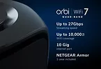 Netgear Router RBE973SB System WiFi 7 Orbi 3-pk Black