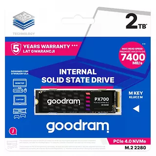 GOODRAM Dysk SSD PX700 2TB M.2 PCIe 2280 4x4 7400/6500MB/s