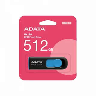 Adata Pendrive UV128 512GB USB3.2 czarno-niebieski