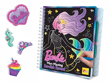 Lisciani Zdrapywanka Sketch Book Mer - Mazing Scratch Reveal Barbie