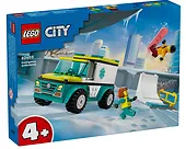 LEGO Klocki City 60403 Karetka i snowboardzista