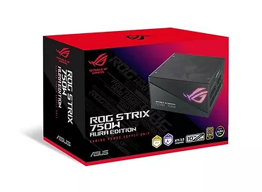 Asus Zasilacz Rog Strix 750W 80+ Gold Aura ATX 3.0 czarny