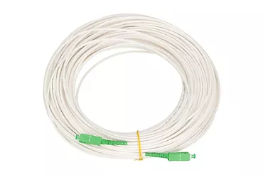 Extralink Patchcord SC/APC-SC/APC SM G657A1 SIMPLEX 3.0mm 30m LSZH biały