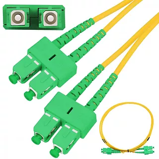 Extralink Patchcord SC/APC-SC/APC SM G.657A DUPLEX 3m PVC