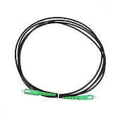 Extralink Patchcord SC/APC-SC/APC SM SIMPLEX 3.0mm 1m czarny