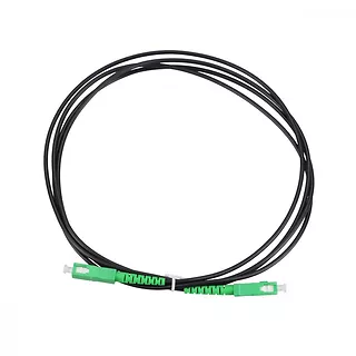 Extralink Patchcord SC/APC-SC/APC SM SIMPLEX 3.0mm 1m czarny