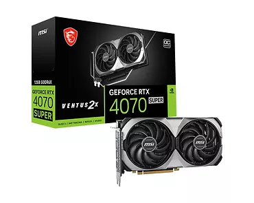 Karta graficzna MSI GeForce RTX 4070 SUPER VENTUS 2X OC 12GB GDDR6X