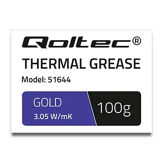 Qoltec Pasta termoprzewodząca | 3.05W/m-K | 100g | Złota