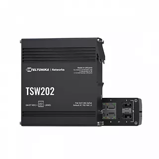 TELTONIKA Przełącznik zarządzalny przemysłowy TSW202 2xSFP 8xPoE+ L2/L3