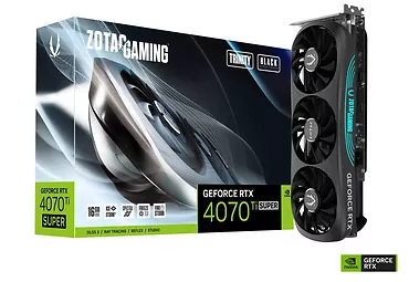 Karta graficzna Zotac GeForce RTX 4070 Ti SUPER Trinity Black Edition 16GB GDDR6X