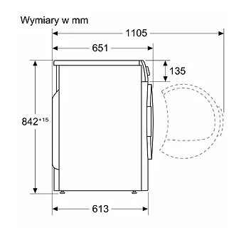 Bosch Suszarka z pompą ciepła 9 kg WQB206CPPL