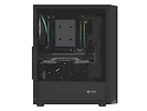 Natec Obudowa Fury Shobo SH4 RGB Midi Tower z oknem Czarna