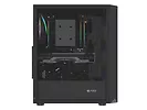 Natec Obudowa Fury Shobo SH4F RGB Midi Tower z oknem Czarna