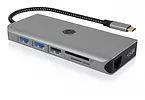 IcyBox Stacja dokująca IB-DK4061-CPD 12w1,2xHDMI, PD 100W