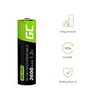 Green Cell Akumulatorki paluszki AA R6 2600mAh 16 sztuk