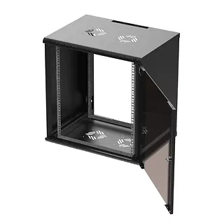 Extralink Szafa rack  PREMIUM 12U 600x450 czarna beznarzędziowy montaż, montowanie na ścianie