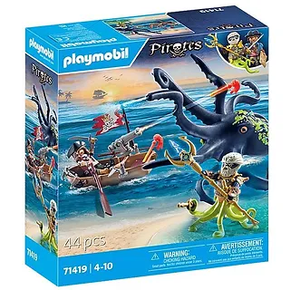 Playmobil Zestaw z figurkami Pirates 71419 Walka z gigantyczną ośmiornicą