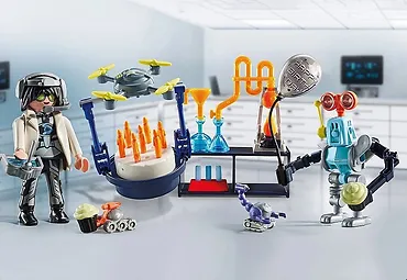 Playmobil Zestaw z figurkami My Life 71450 Naukowiec z robotami