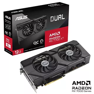 Asus Karta graficzna Radeon RX 7700 XT DUAL OC 12GB GDDR6 192bit 3DP