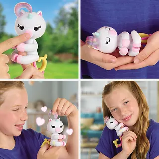 Cobi Figurka interaktywna Fingerlings Małpka Zielono-Niebieska Ava