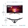 Benq Monitor 34 cale EX3410R LED WQHD/IPS/1ms/144Hz