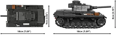 Cobi Klocki Klocki Historical Collection WWII Panzer III Ausf. J 590 klocków