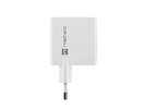 Natec Ładowarka sieciowa RIBERA GAN 1X USB-A + 1X USB-C 65W Biała