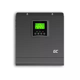 Green Cell Inwerter solarny falownik Off Grid z ładowarką solarną MPPT 24VDC 230VAC 2000VA/2000W Czysta sinusoida