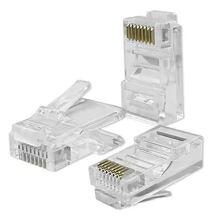 Qoltec Wtyk złącze modularne RJ45 | CAT6 | UTP | Pozłacane styki |      100 sztuk