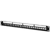 Qoltec Patch panel do szaf RACK 19" | 24 porty | 1U | UTP | Czarny