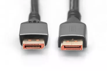 Digitus Kabel połączeniowy PREMIUM DisplayPort 2.1 16K 60Hz DP/DP M/M 1m Czarny