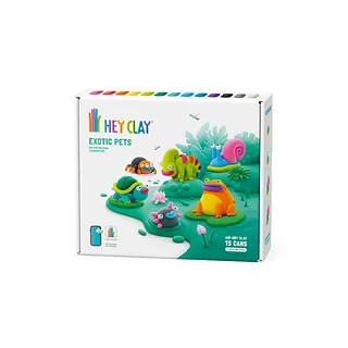 Tm Toys Masa Plastyczna Hey Clay  Egzotyczne zwierzęta 15 puszek