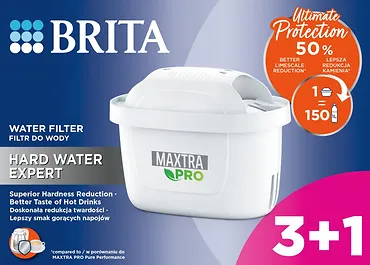 Brita Wkład wymienny Maxtra PRO Hard Water Expert 3+1 sztuka