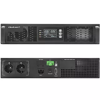 Qoltec Zasilacz awaryjny UPS do RACK | 1kVA | 1000W | Power Factor 1.0 |LCD | On-line