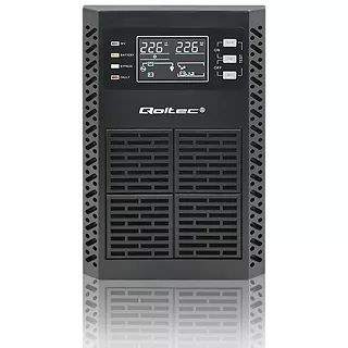 Qoltec Zasilacz awaryjny UPS 1kVA | 1000W | Power Factor 1.0 | LCD | EPO| USB | On-line