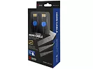 Kabel HDMI 2.0 SAVIO GCL-05 4K Gaming Play Station 3m Oplot niebieski