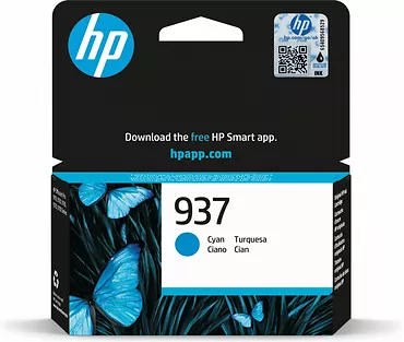 HP Inc. Tusz 937 Cyan 4S6W2NE