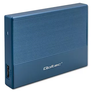 Qoltec Obudowa | Kieszeń na dysk SSD HDD 2.5" | SATA | USB 3.0 | Super  speed 5Gb/s | 2TB | Niebieskia