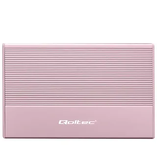 Qoltec Obudowa | Kieszeń na dysk SSD HDD 2.5 cala | SATA | USB 3.0 | Super  speed 5Gb/s | 2TB | Różowy