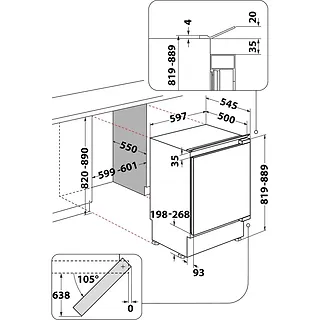 Whirlpool Zamrażarka do zabudowy WBUFZ011